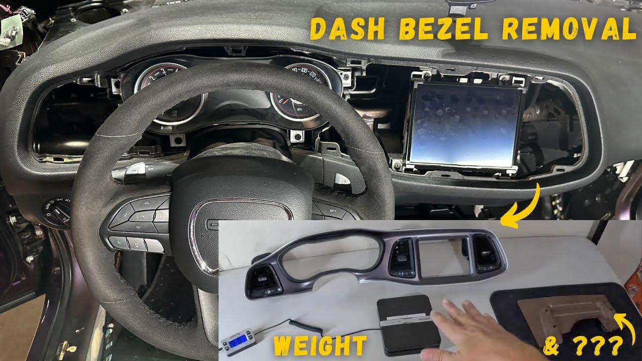 Removing the Dash Bezel from my Dodge Challenger and Addressing Common Weight Reduction Comments