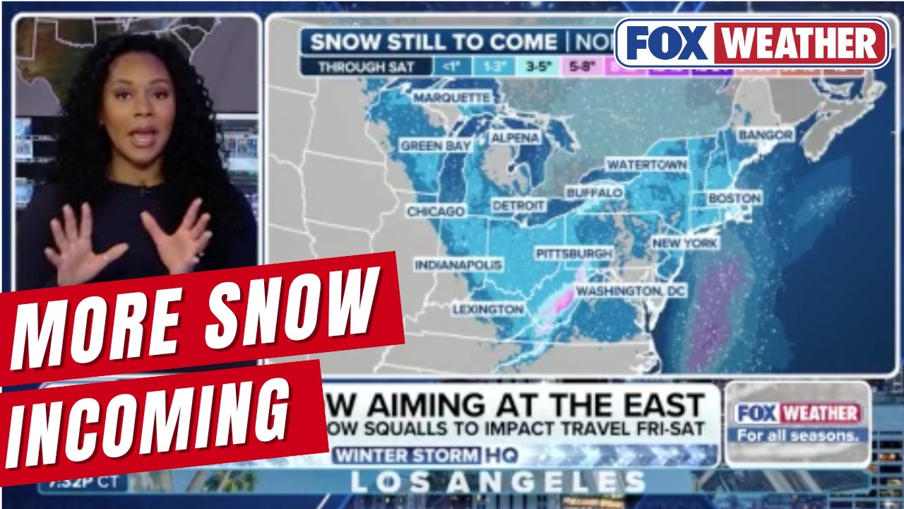 More Snow Brewing For The Northeast And Great Lakes This Weekend Amid Arctic Blast