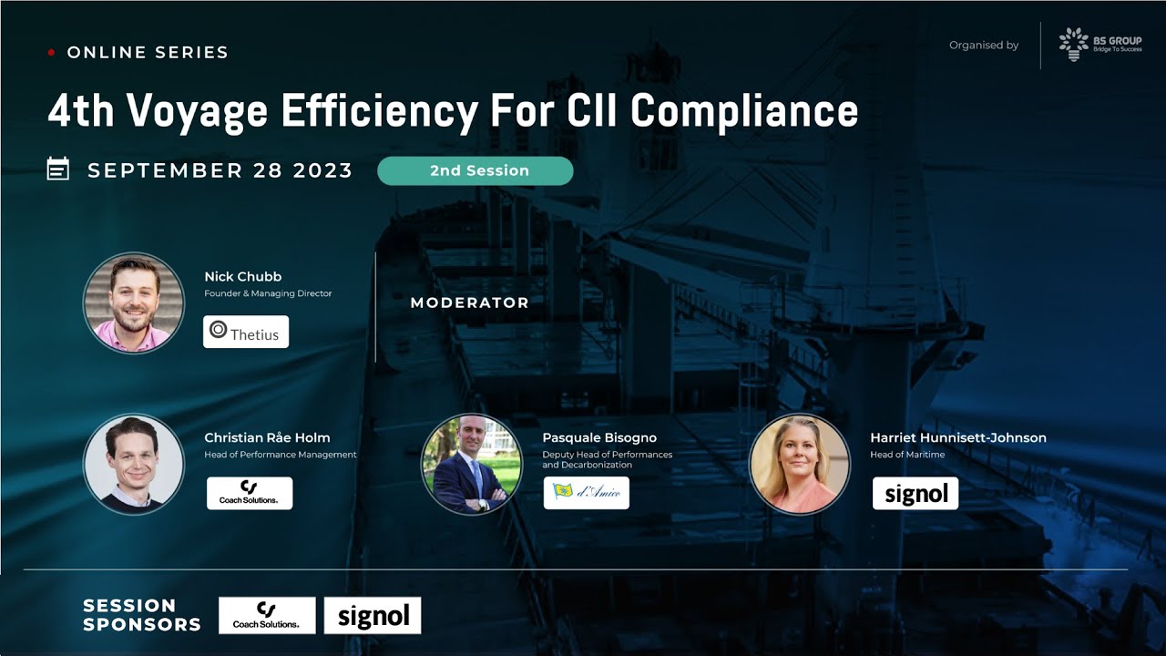 BS Group Virtual Conference: 4th Voyage Efficiency for CII Compliance - Session 2