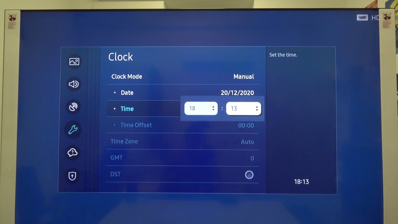 Как настроить дату и время на SMART TV SAMSUNG TU 8000 82