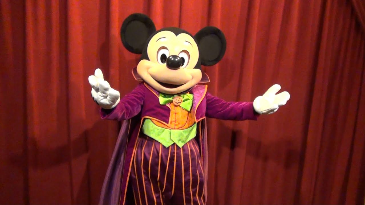 Halloween Talking Mickey Mouse Tells Joke About Dracula & Invisible Man, Mickey's Not So Scary Party