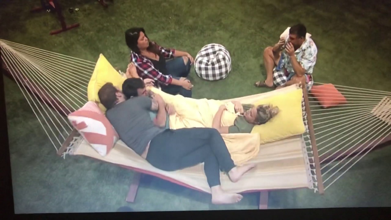 Nick and Tommy cuddle in the hammock Part 1 BB21 8/26/19