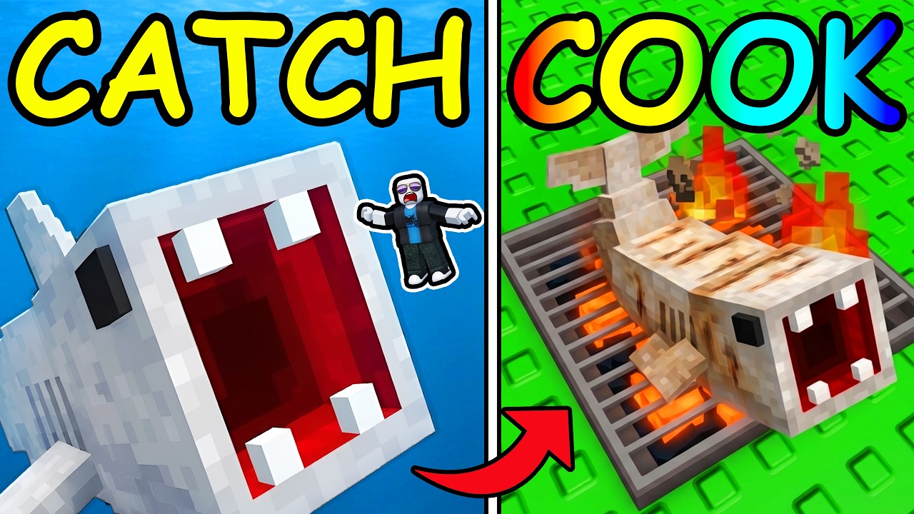 Roblox CATCH FISH and COOK THEM...
