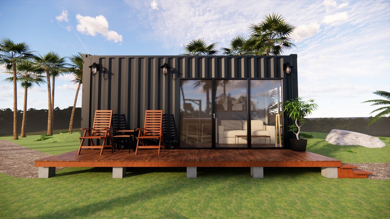 Modern Tiny Home Build with 2x20ft Used Shipping Containers l FULL TOUR