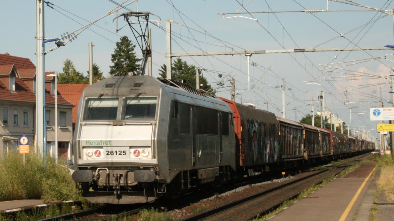 BB67400, BB26000, BB27000, BB37000, Régiolis, RRR, Trains corails, CMR, Fret début juillet en Alsace