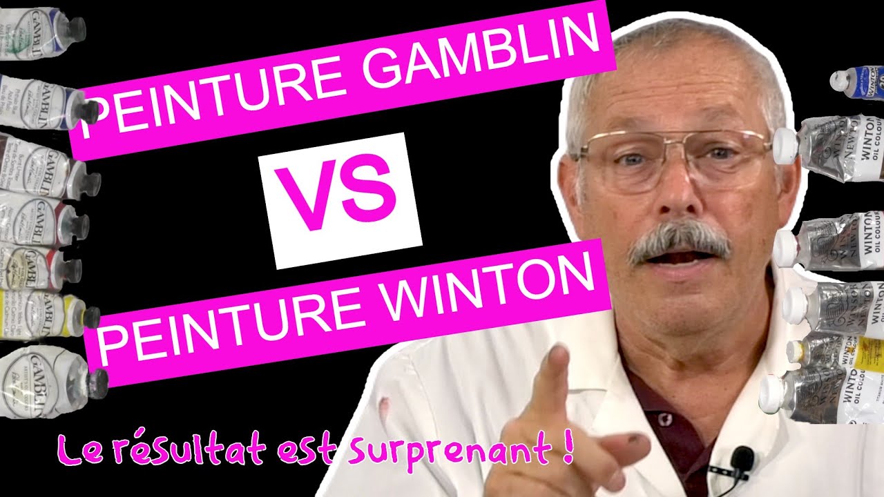 Peinture à l’huile Gamblin VERSUS Winton - test de peinture