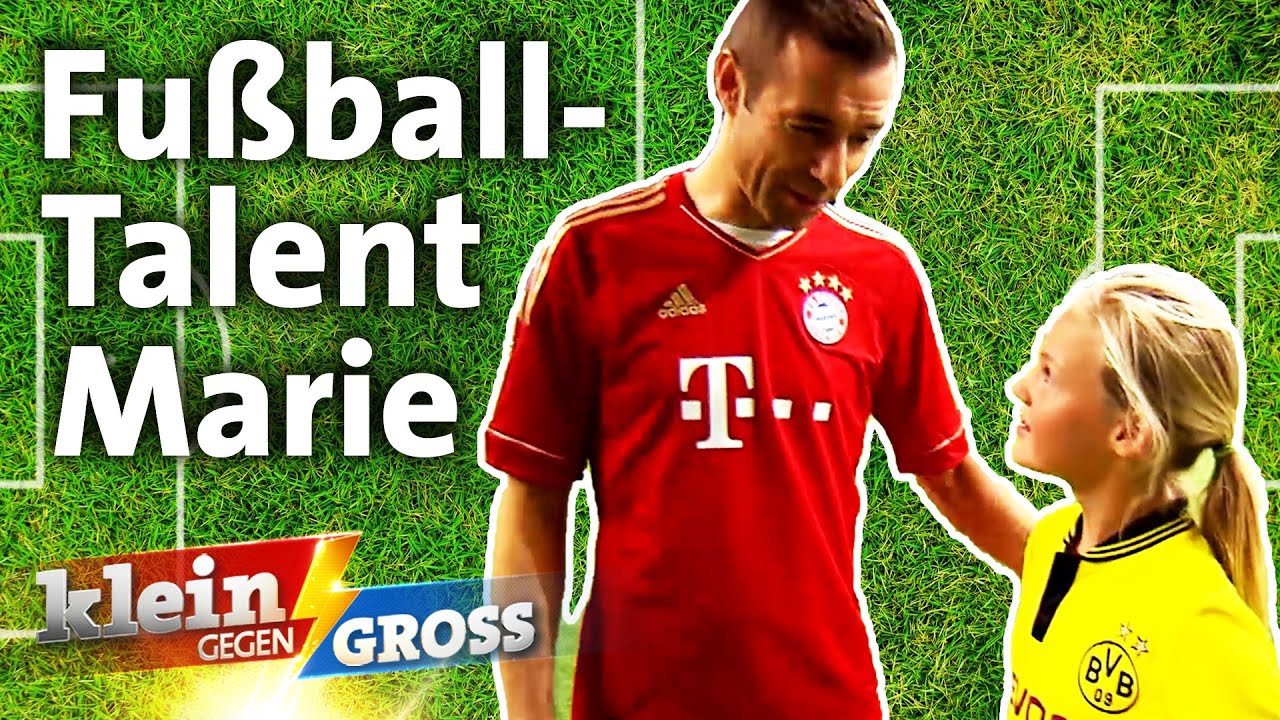 Als Mädchen im Jungen-Team: Kai besucht Fußball-Talent Marie Müller | Klein gegen Groß