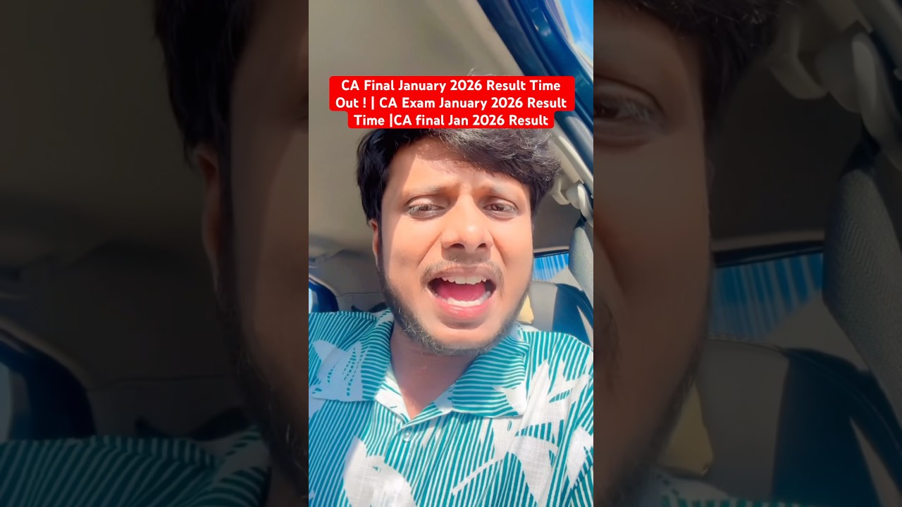 CA Final January 2026 Result Time Out ! | CA Exam January 2026 Result Time |CA final Jan 2026 Result
