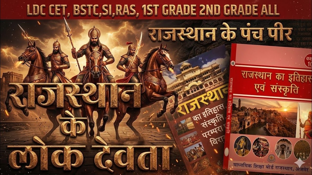​Rajasthan ke Lok Devta: पाबूजी, गोगाजी, रामदेवजी, तेजाजी (Top GK Facts)