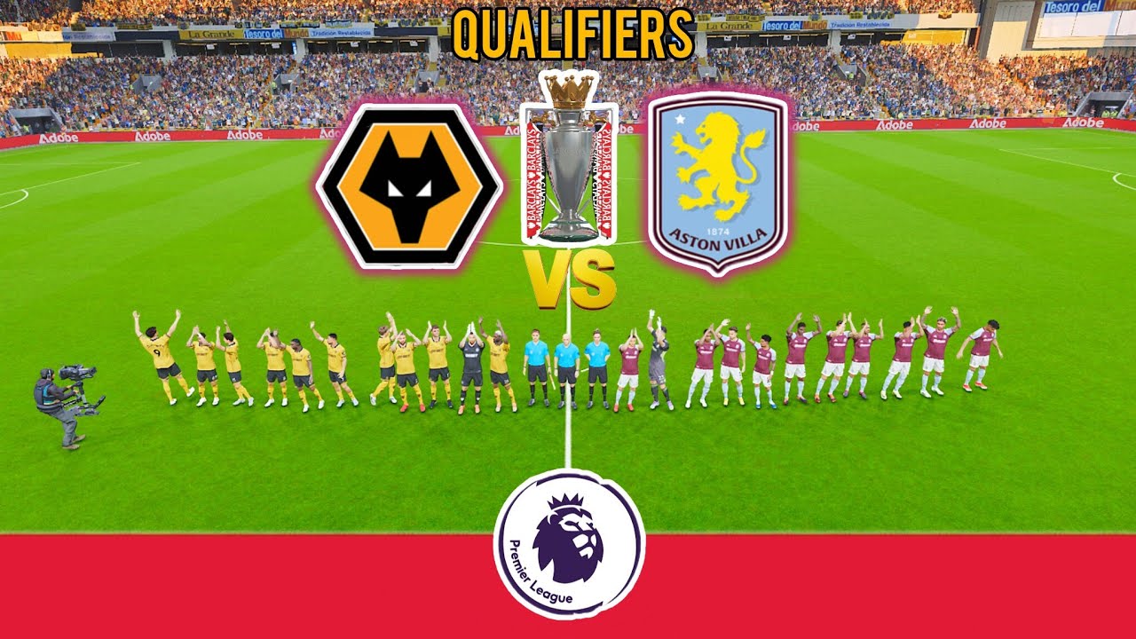 Wolves vs Aston Villa - full Match Highlights | UEFA Premier League Qualifiers | Simulation PES 