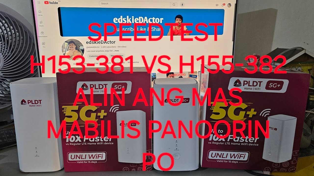 SPEEDTEST PLDT 5G MODEM WIFI6 H155-382 VS H153-381 SINO KAYA ANG MAS MABILIS #pldt5g