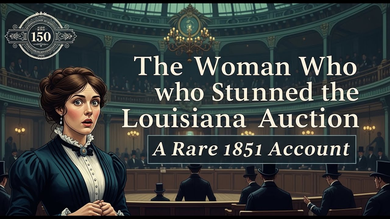 The Woman Who Stunned the Louisiana Auction A Rare 1851 Account