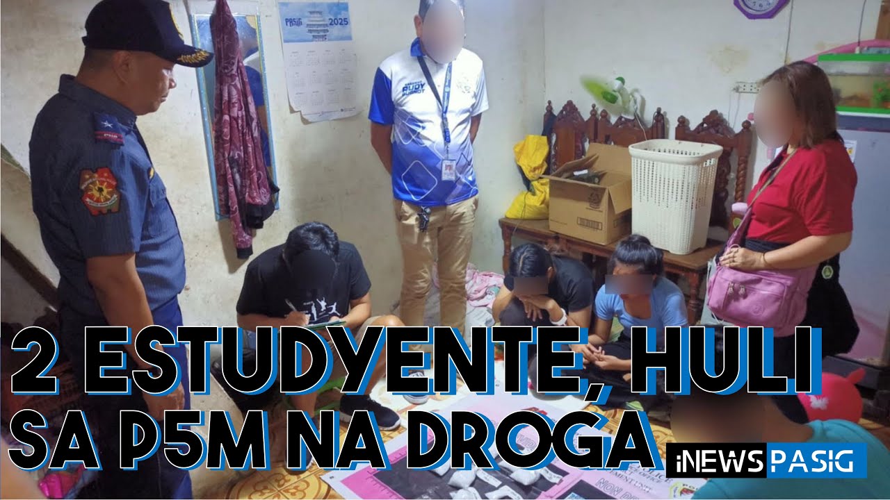 2 estudyante, timbog sa Pasig matapos mahulihan ng mahigit P5-M na halaga ng droga | iNews Pasig