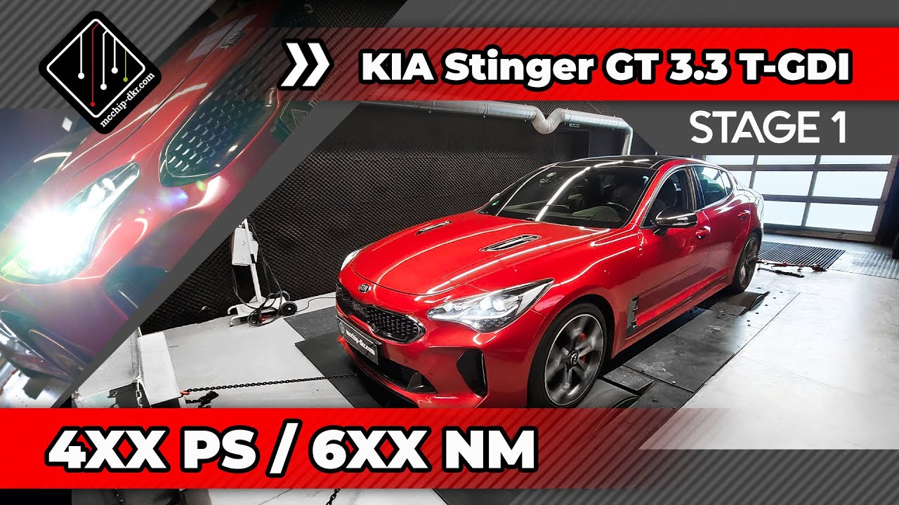 Kia Stinger GT 3.3 T-GDI | Stage 1 | 100-200km/h | mcchip-dkr