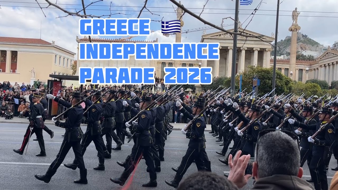Greece  🇬🇷 Independence Day Military Parade: Tanks, Jets & Soldiers in Athens