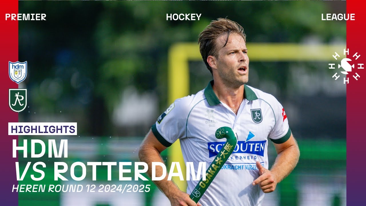 HDM - Rotterdam 🏑 Tulp Hoofdklasse Heren ‘24/’25 RONDE 12 | Samenvatting