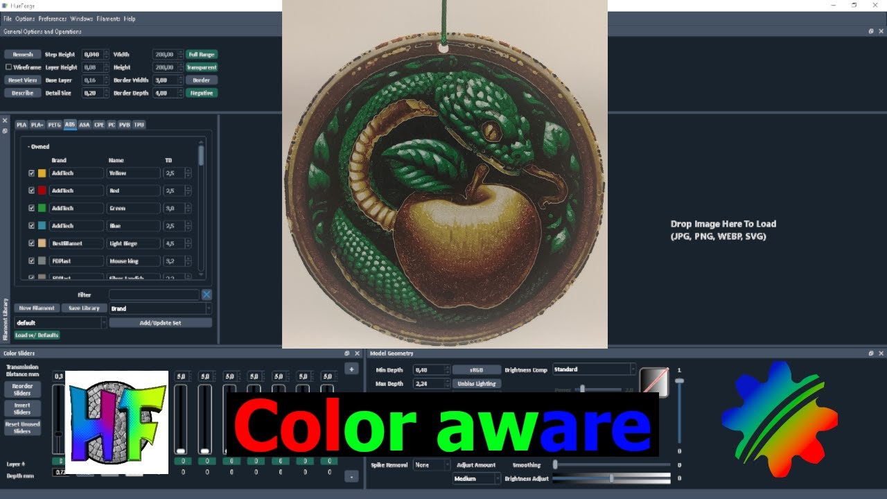 HueForge Color Aware на русском.