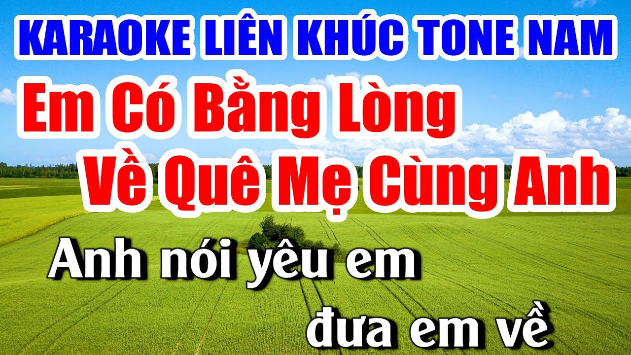 Liên Khúc Em Có Bằng Lòng Về Quê Mẹ Cùng Anh Karaoke Nhạc Sống Khánh My | Dễ Hát Nhất
