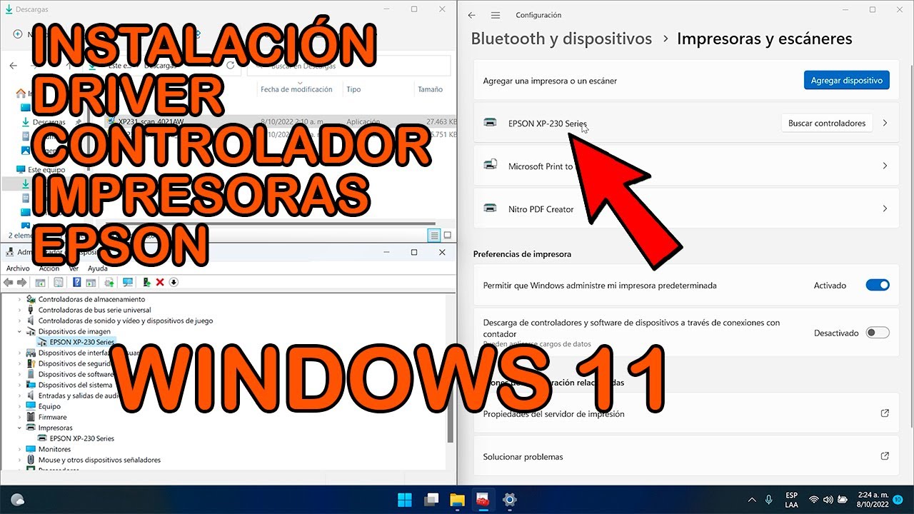 Установите драйвер/Драйвер🖨️Epson Printer and Scanner без💿CD в🪟Windows 11