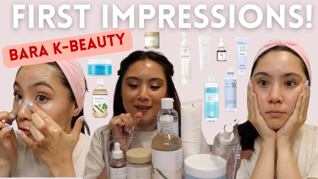 🌸 First Impressions: K-Beauty Hudvård! ✨ Testar nya produkter! & får en allergisk reaktion?! 🤯