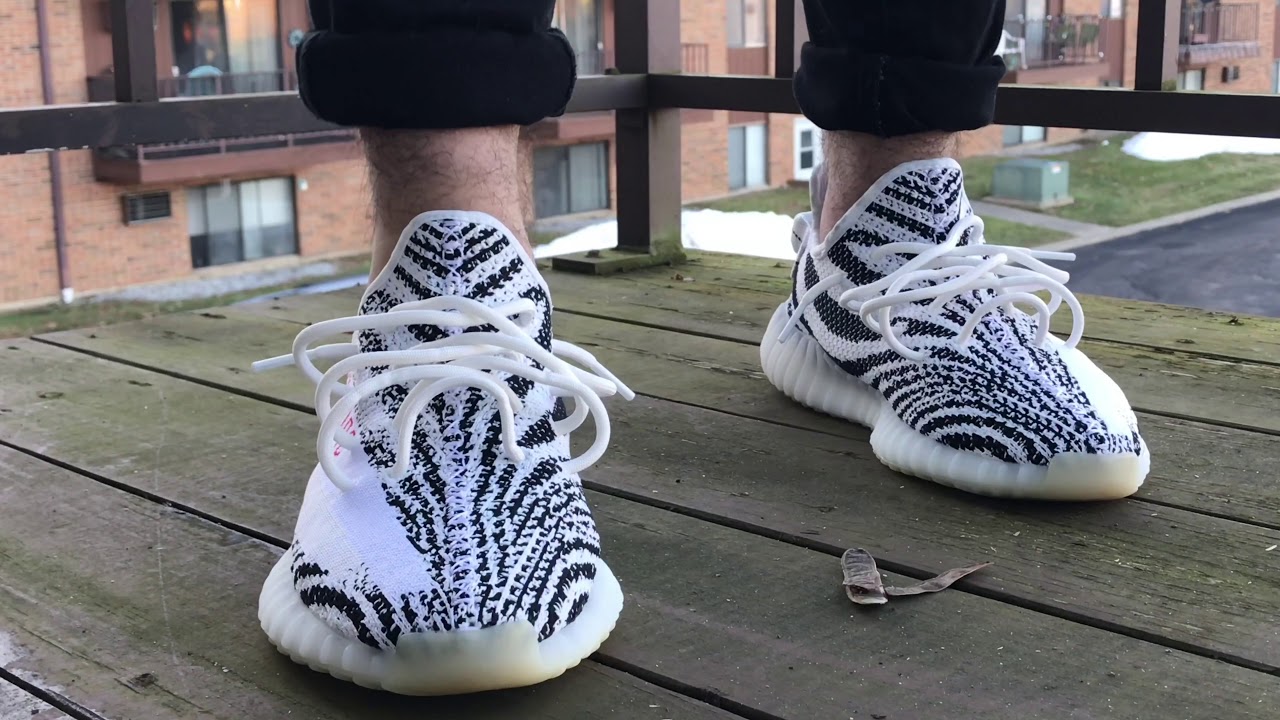 Yeezy Zebra 🦓 350 V2 ON FEET (OG)