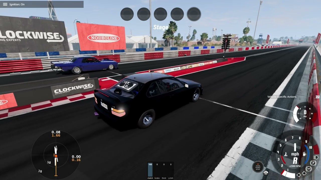 BMW E36 3000HP VS Ford Mustang 1965/ Drag Racing / BEAMNG /