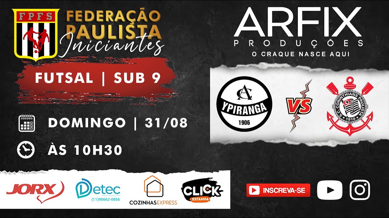 YPIRANGA x CORINTHIANS - FUTSAL | SUB 9