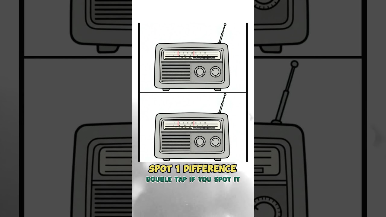 How Many Differences Can You Spot In This Retro Radio Puzzle