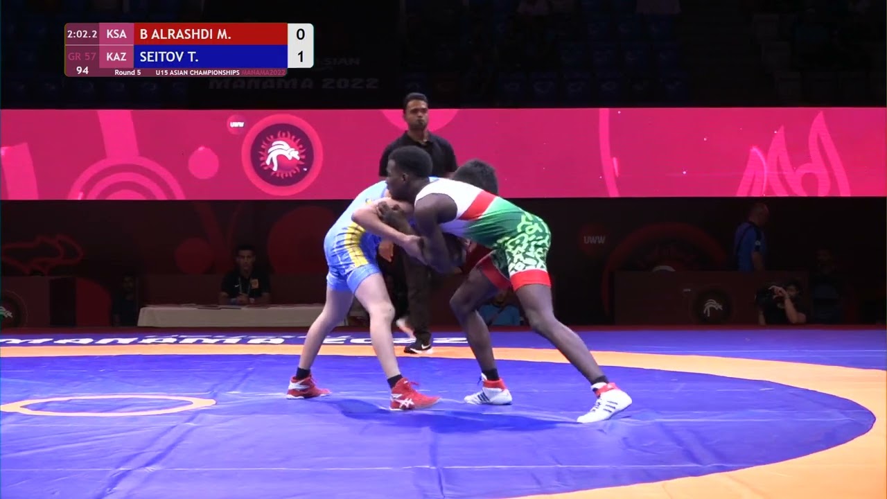 Round 5 GR - 57 kg: M. B ALRASHDI (KSA) v. T. SEITOV (KAZ)