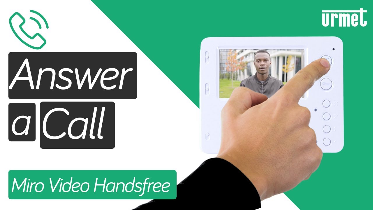 How to Answer a Call & Open the Door - Urmet Miro Video Handsfree Monitor