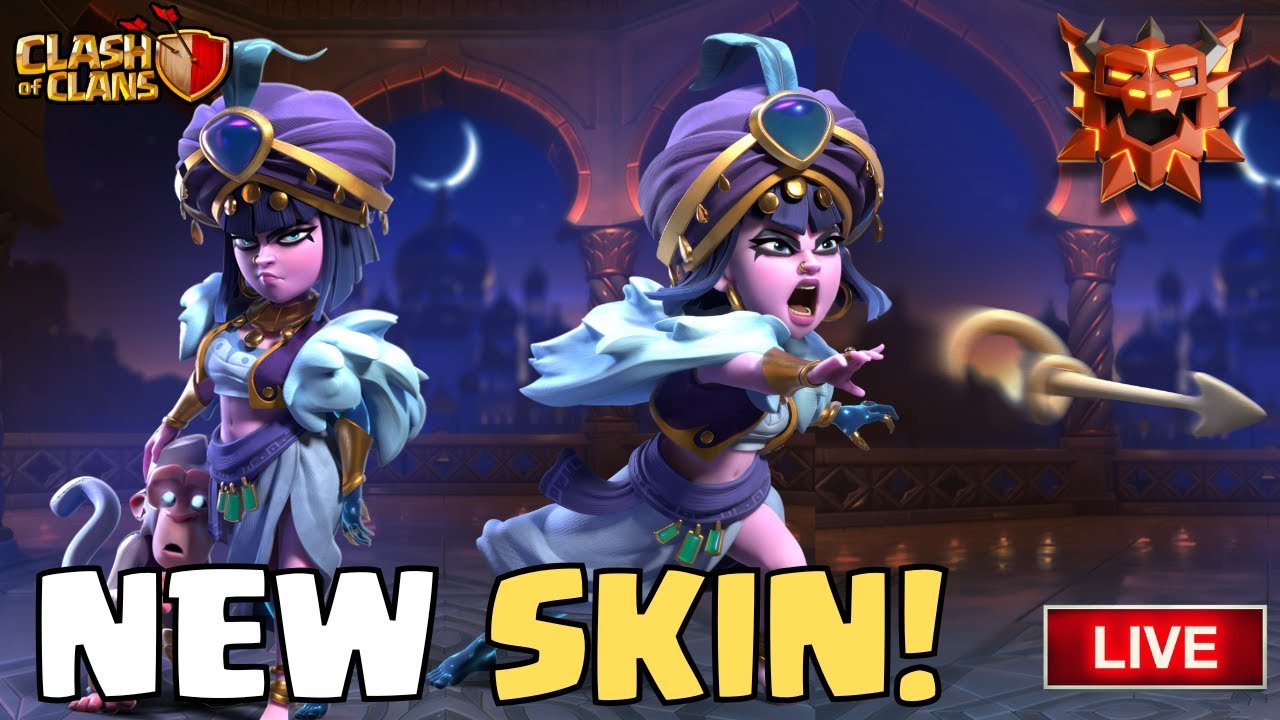 NEW Queen Of The Dunes Skin + Ranked Hits and CWL! (Clash Of Clans LIVE)