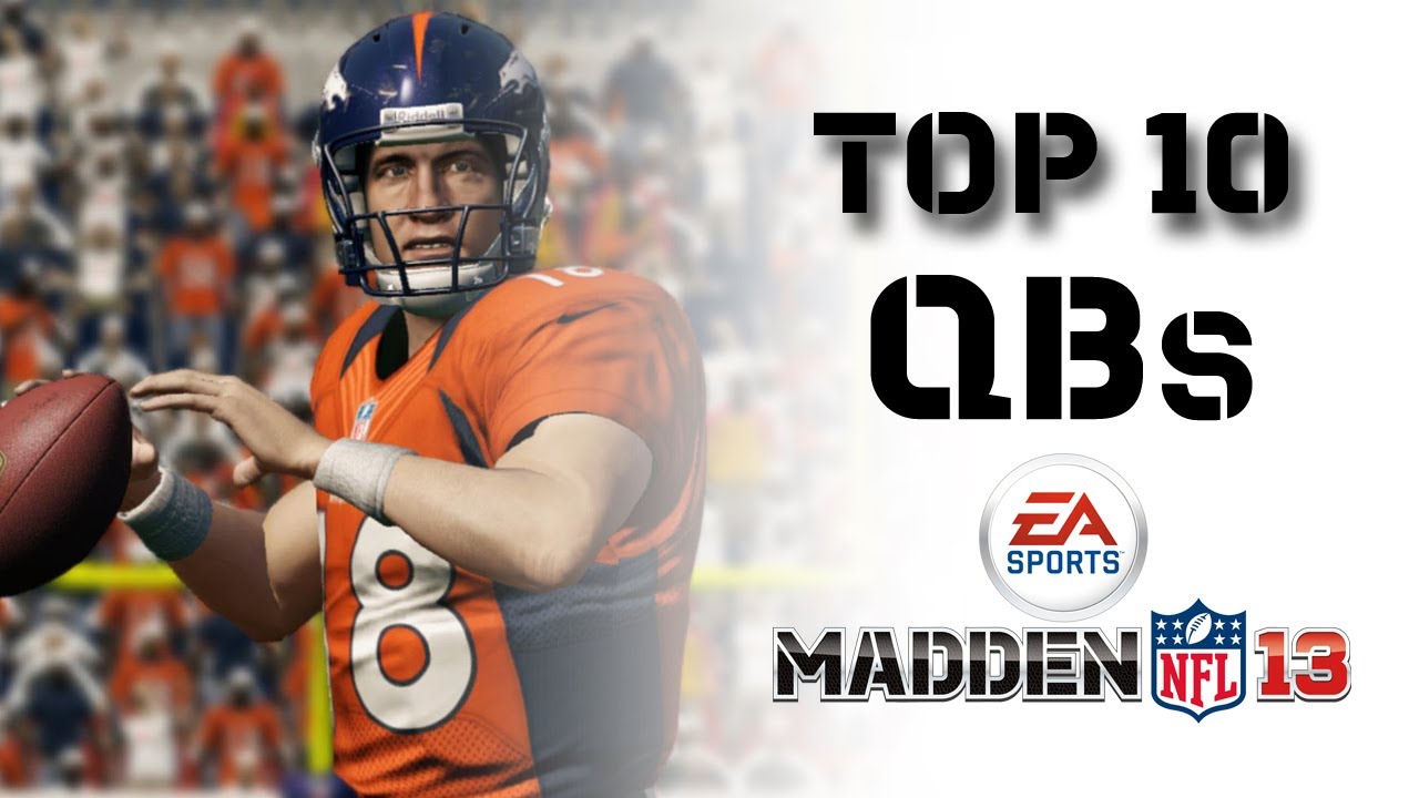 The Top 10 Overall QB's in Madden NFL 13 revealed by Ratings Correspondent Marshall Faulk!