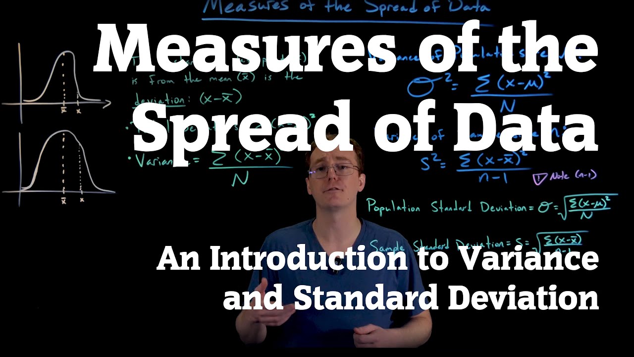 Measures of Spread of Data (4K Lightboard Math Lecture)