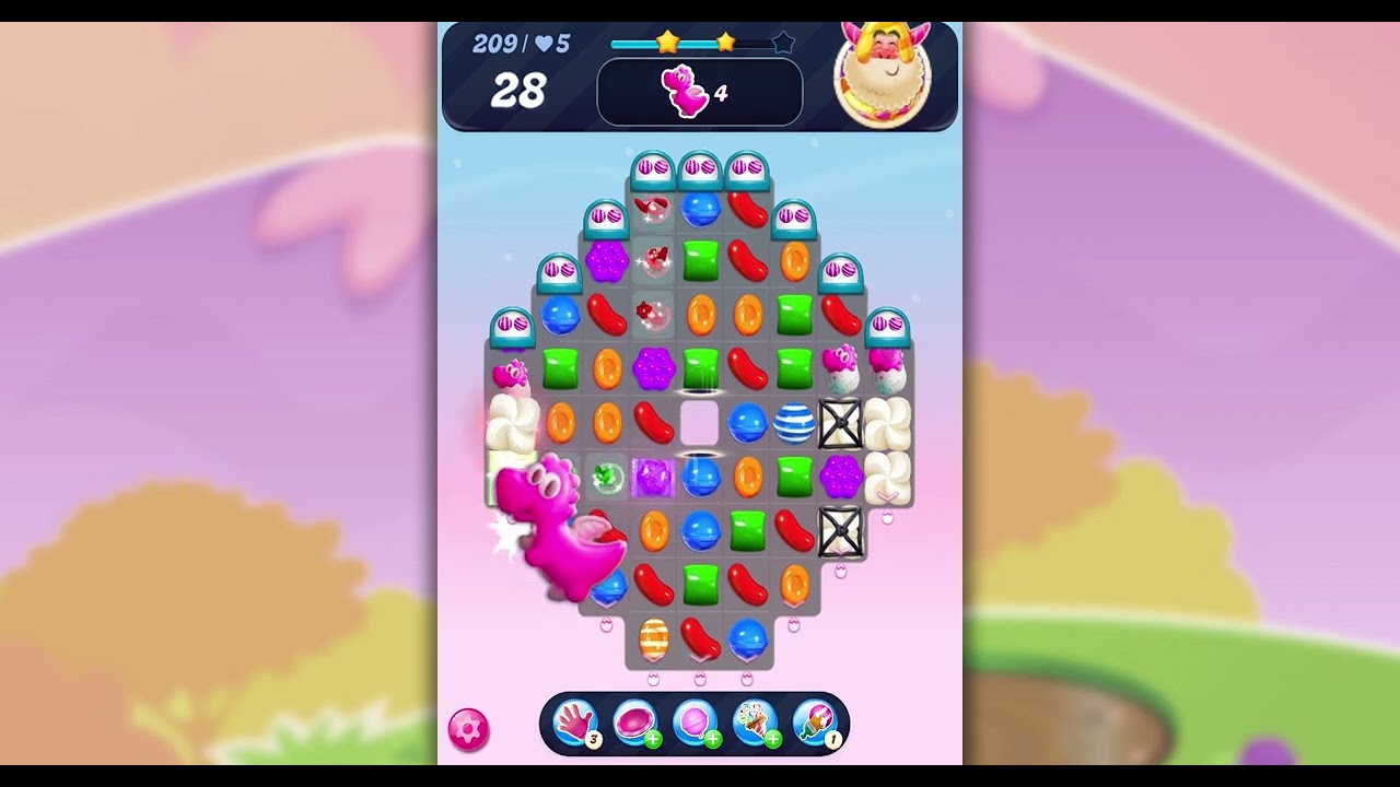 Candy Crush Level 209 | Tips & Tricks to Win Easily! 🎮💡| candy crush saga level 209 #candycrush2025
