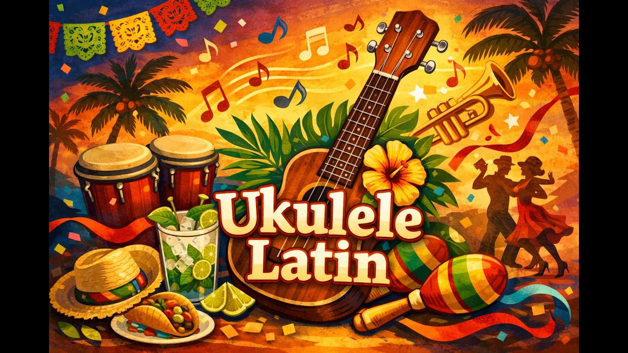 1 Hour Relaxing Latin Ukulele Music | Background Music for Work, Study, Focus & Relax