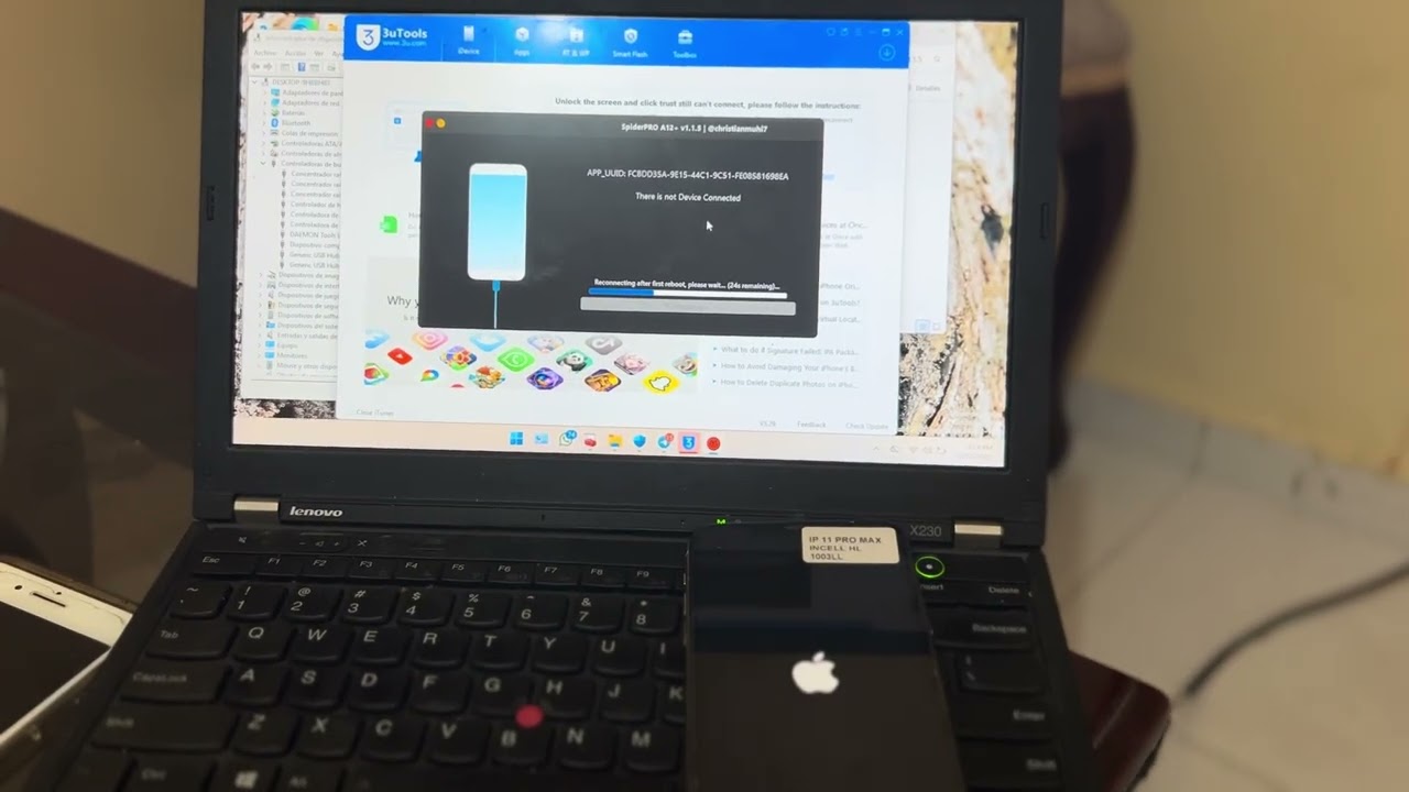 #SpiderPro A12+ IPhone 11 Pro Max Bypass iOS 26.1 