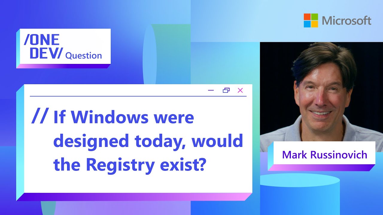 Если бы Windows проектировали сегодня, существовал бы реестр?