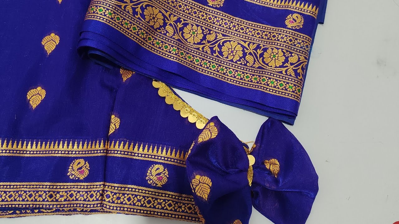 Paitani blouse cutting and stitching video #fashion #paithani #tranding 