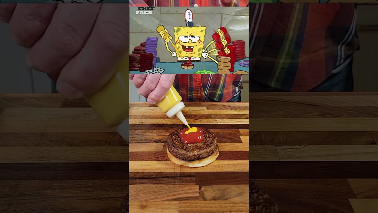 Get Ready To Flip This Krabby Patty! 😋 #shorts #spongebob #squidward #krabbypatty