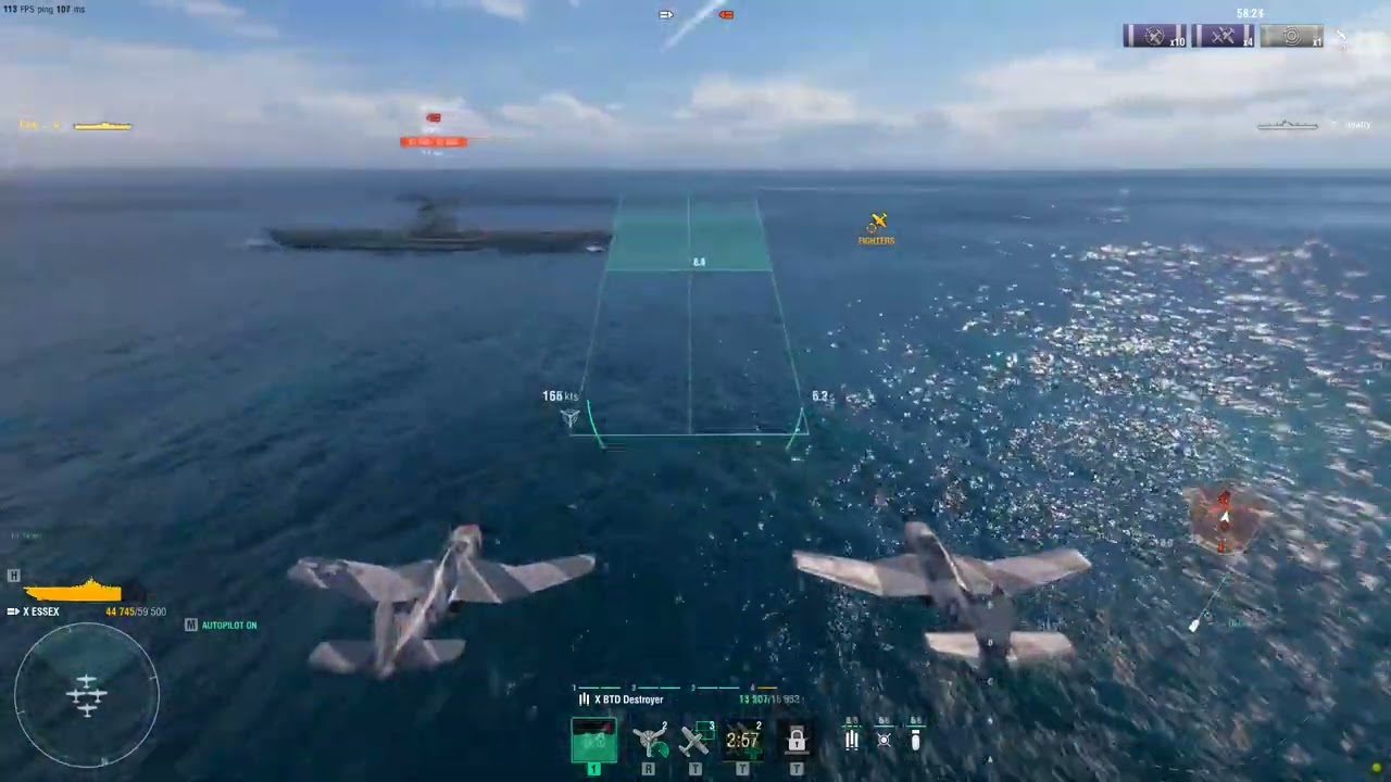 World of Warships (Public Test) - Essex Vs. Midway