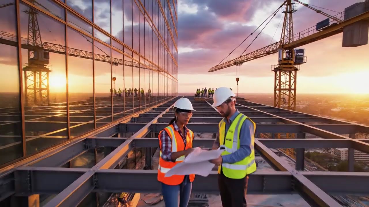 Showing off a modern skyscraper or large-scale architecture. #ConstructionLife #CivilEngineering
