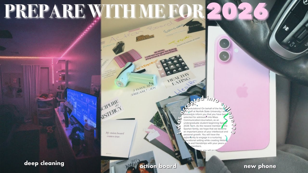 PREPARE WITH ME FOR 2☆26 | ACTION board,new phone,DEEP cleaning, i was accepted into COLLEGE? & more