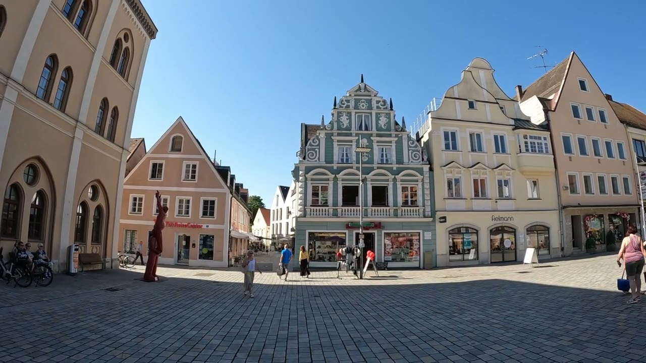 D: Pfaffenhofen a.d.Ilm. Oberbayern. Eindrücke aus der Stadtmitte. August 2025