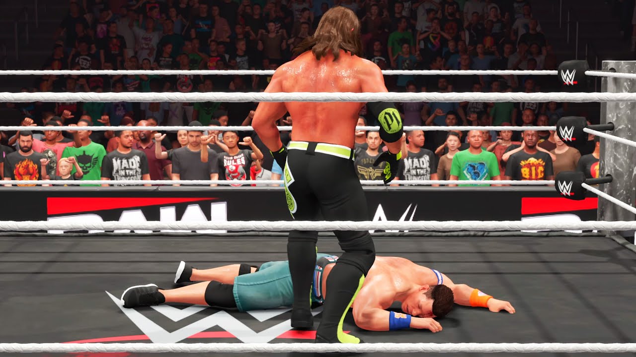 WWE 2K25 - AJ Styles vs John Cena - Gameplay (PS5 UHD) [4K60FPS]