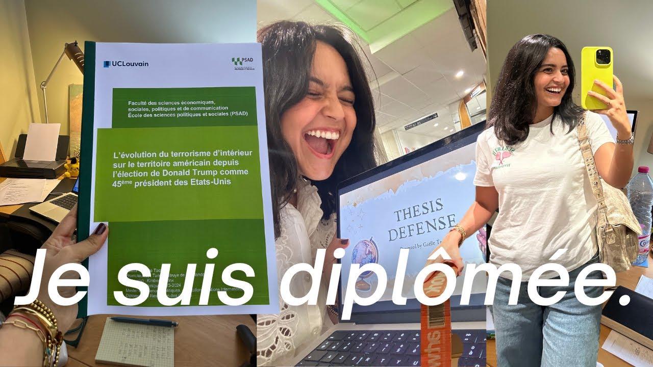 MON DERNIER VLOG A L'UNIVERSITÉ 📘 Je suis diplômée de MASTER SciencePo à l'UCLouvain ! 📖📌