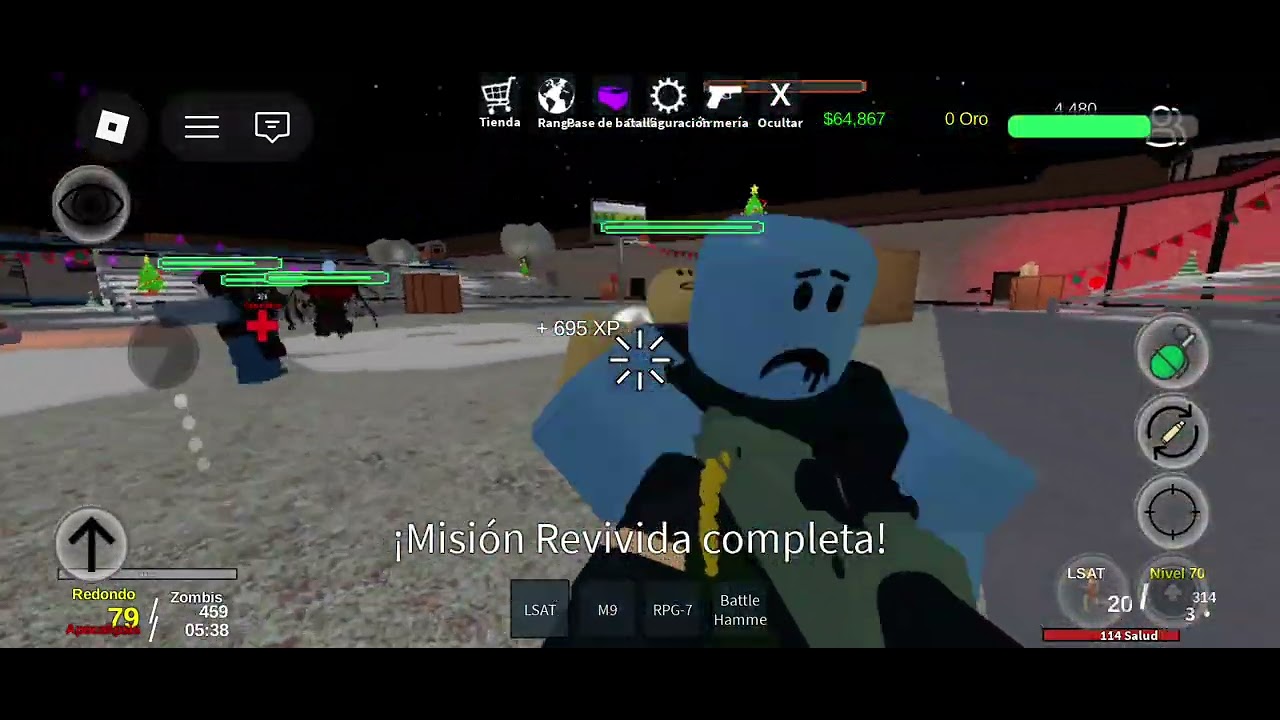 Jugando Levantamiento De Zombies con la arma 