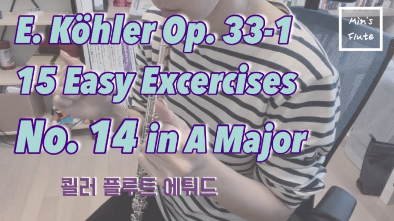 쾰러 플룻 에튀드 14번 - K&ouml;hler Op. 33 Study no. 14 in b minor