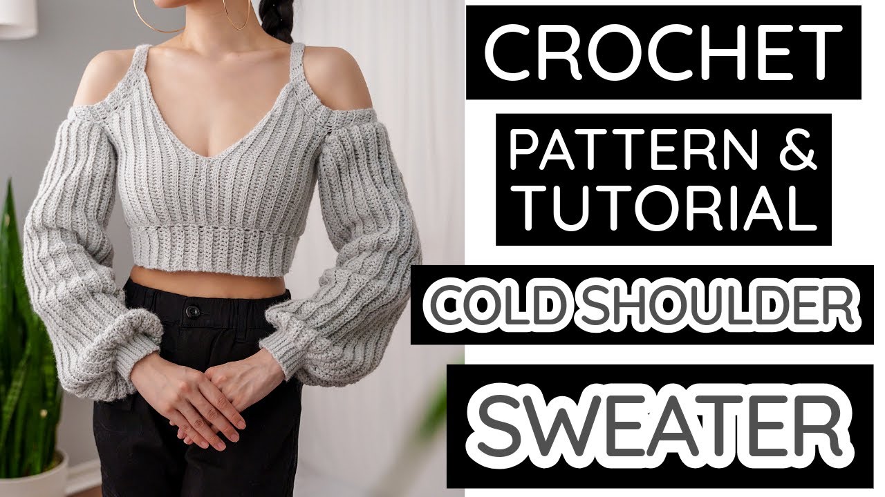 How to Crochet: Balloon Sleeve Cropped Sweater | Pattern & Tutorial DIY