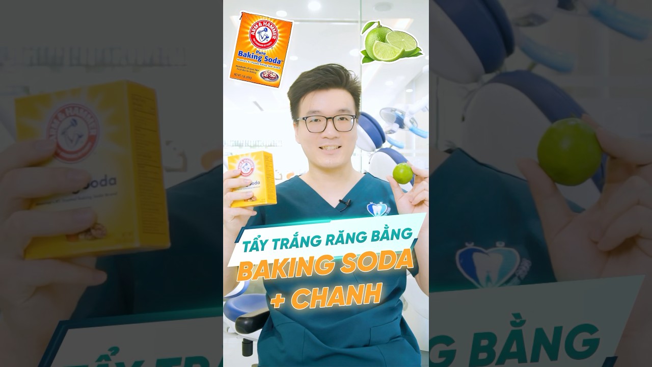 Tẩy trắng răng bằng Baking Soda và Chanh 