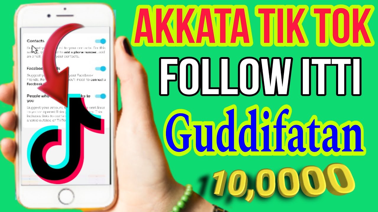 Akkata  tik tok Guyyaa xiqoo keessati Follow itti Guddifatan hordoftoota bayyee itti Argatan